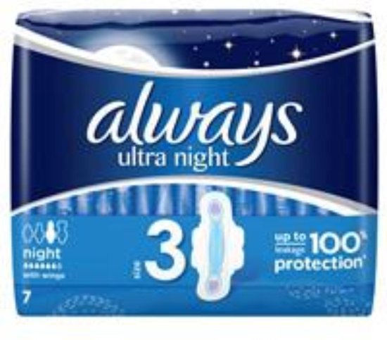 Always Ultra Night Serie - Maandverband - Met Vleugels - InstantDry Systeem - Geurbestrijding