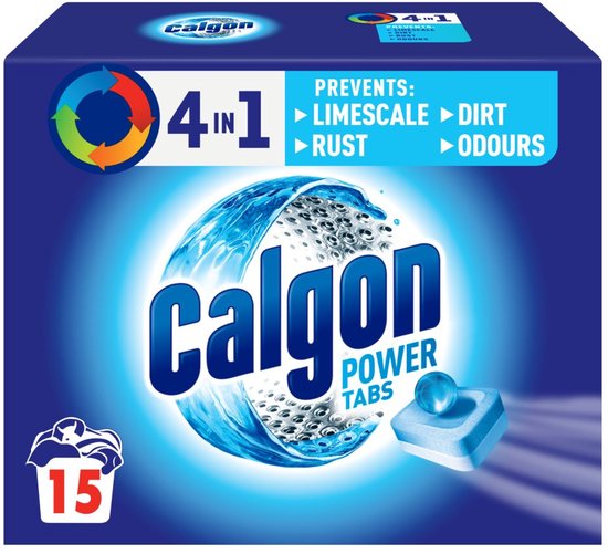 Calgon - Wasmachinereiniger - Powerball Tabs - 3 in 1 - 15 Wasbeurten - 195g