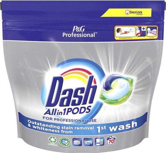 Dash wasmiddel All-in-1 pods - Regular - 70 capsules
