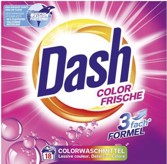 Dash - Wasmiddel - Poeder - Color Frische - 18wb/1.17kg