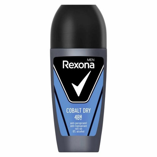 Rexona men cobalt dry - antiperspirant roll-on voor mannen - 48 uur bescherming, 50 ml