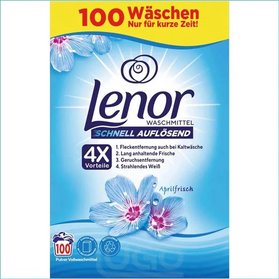 Lenor - Wasmiddel - Poeder - April Fresh - 100wb/6000g