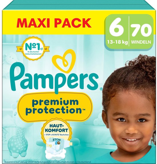 Pampers - Premium Protection - Maat 6 - Mega Pack - 70 luiers - 13/18KG