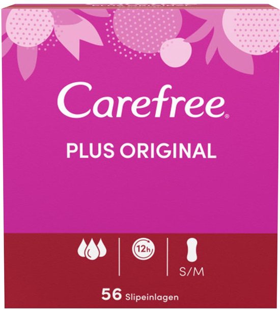 Carefree - Maandverband - Plus Original - S/M - 56st