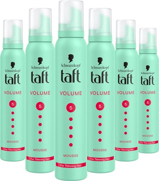 Taft Volume Mega Strong - Haarmousse - 200 ml - Hold Level 5 - Voor Fijn Haar 6x oficiele EAN: 9000100728249