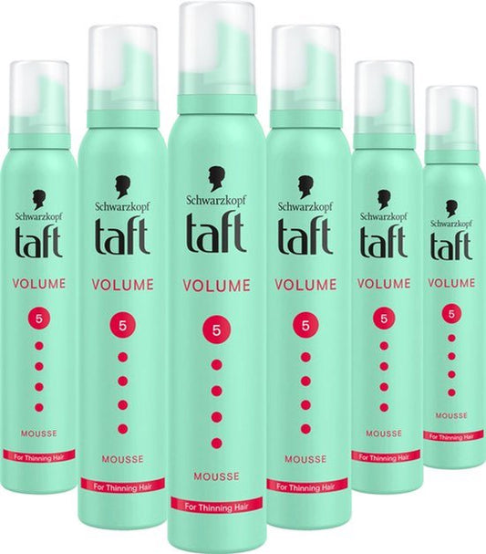 Taft Volume Mega Strong - Haarmousse - 200 ml - Hold Level 5 - Voor Fijn Haar 6x oficiele EAN: 9000100728249