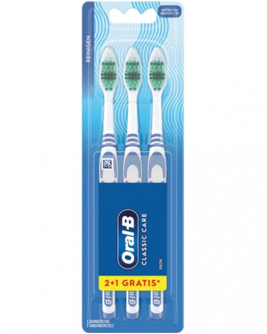 Oral-B Tandenborstel Classic Care medium, 3 stuks