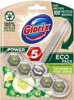 Glorix - Toiletblok - Cucumber & Fresh Leaves - Power 5 - Eco Pack - 55g