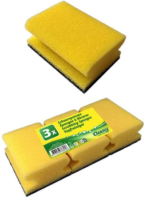 Cleany - Schuurspons - 3st