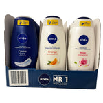 Nivea - Display - Douchegel - Creme Care+Orange+Rose+Diamond - 4 Assortimenten - 18 Stuks x 500ml