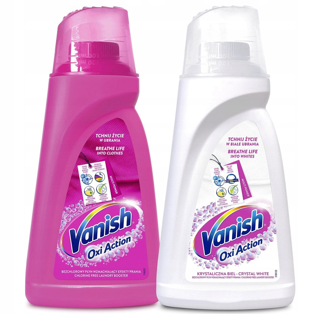 Vanish - Display - Vlekvervijderaar - Pink & White - 2 Assortimenten - 8 x 940ml