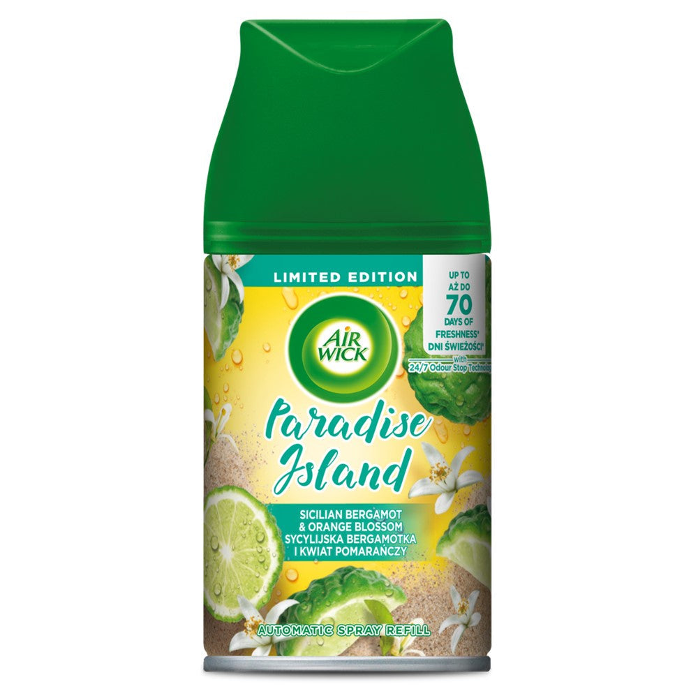 Air Wick - Luchtverfrisser - Navulling - Paradise Island - Bergamot & Orange - 250ml