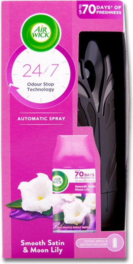 Air Wick - Luchtverfrisser - Starterset - Freshmatic Max - Smooth Satin & Moon Lily - 250ml