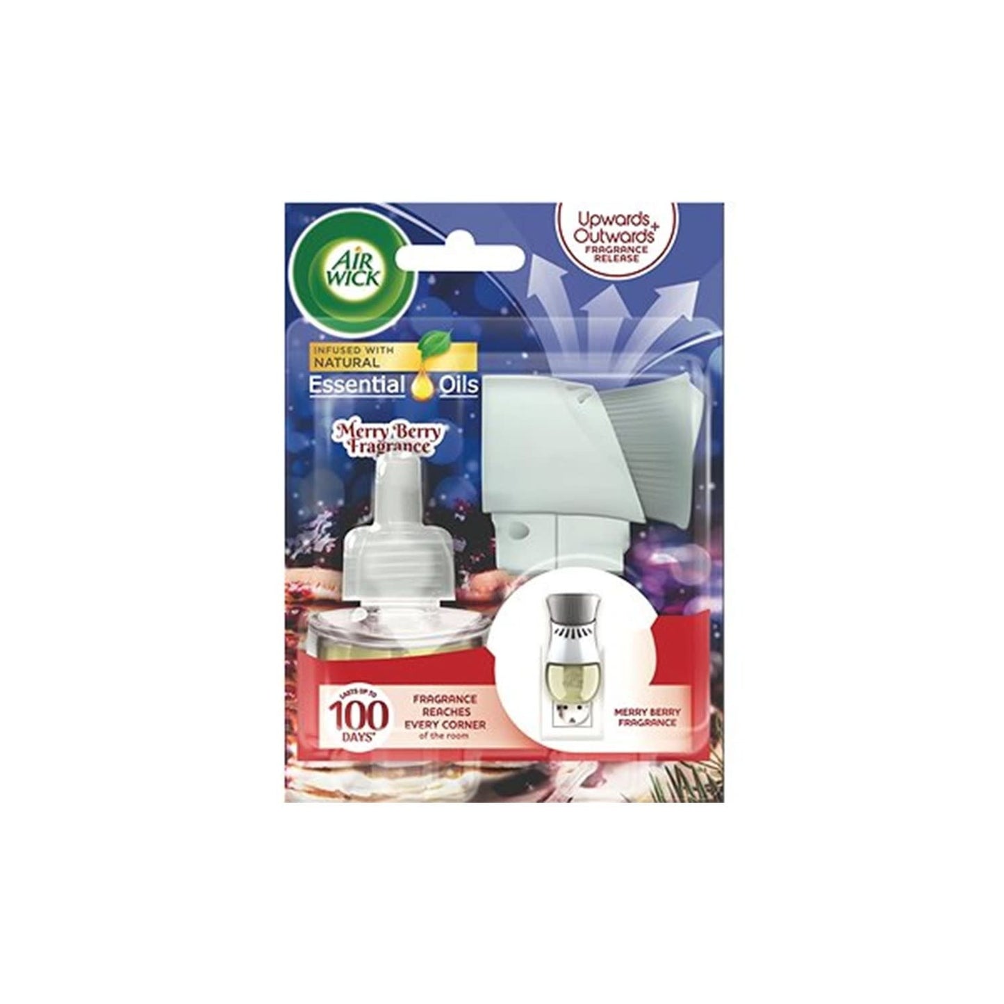 Air Wick Essential Oils - Elektrisch Luchtverfrisser - Navulling - Merry Berry - 19ml