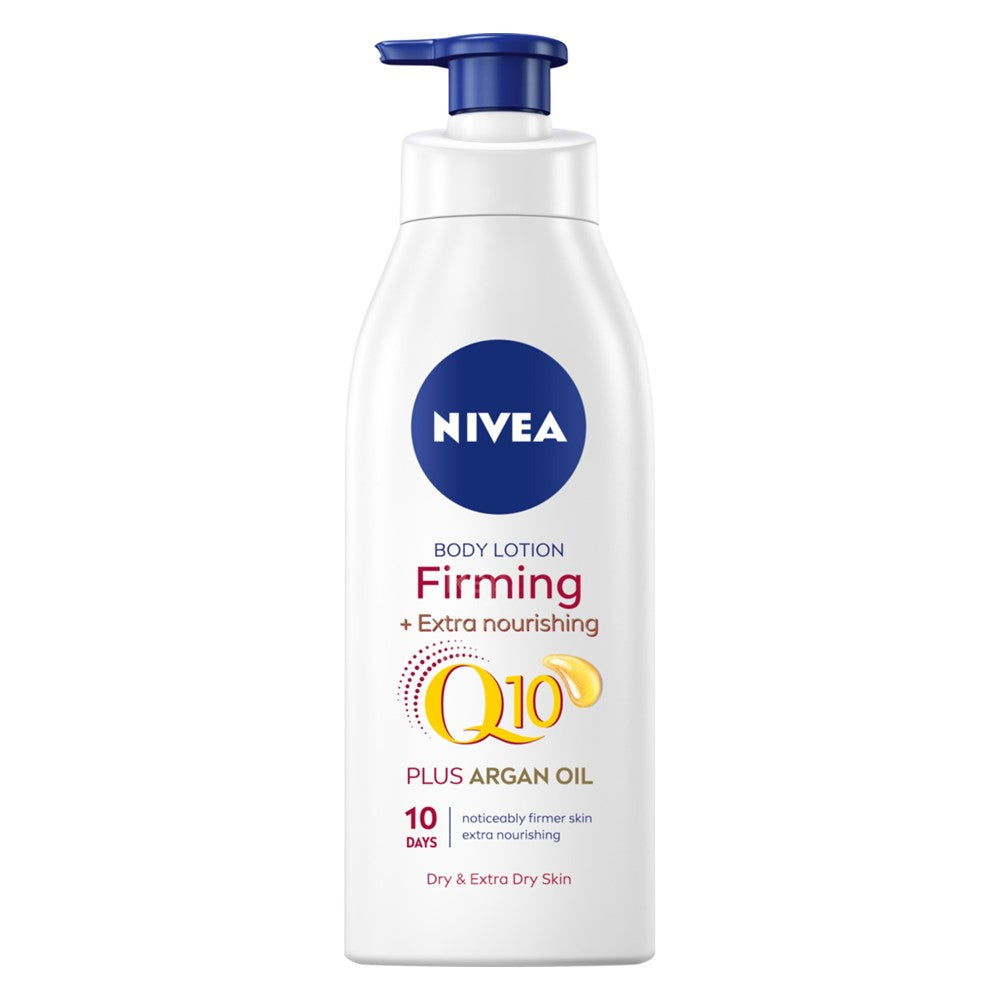 Nivea - Bodylotion - Met Pomp - Q10 - Firming + Extra Nourishing - Argan Oil - 400ml