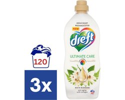 Dreft White Blossoms Wasverzachter - 3 x 1 l (120 wasbeurten)