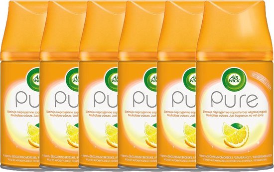 Air wick Freshmatic navulling - mediterranean sun - 6 x 250 ml - voordeelverpakking