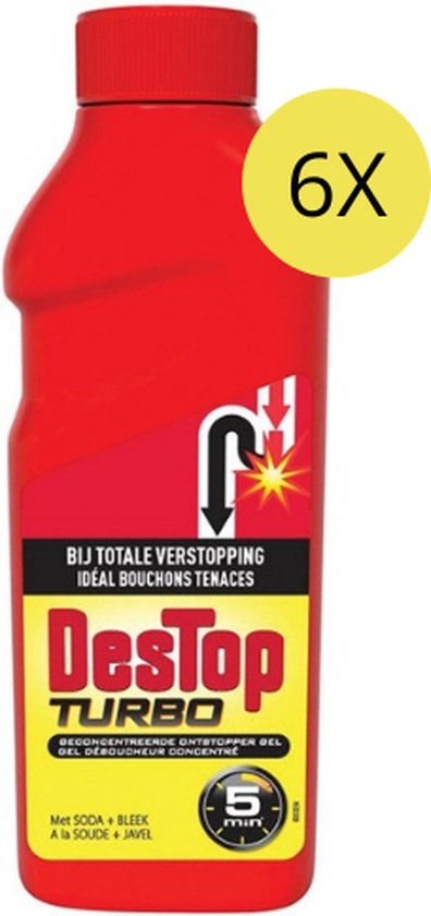 Destop Turbo Soda & Bleek - 6 x 1 l