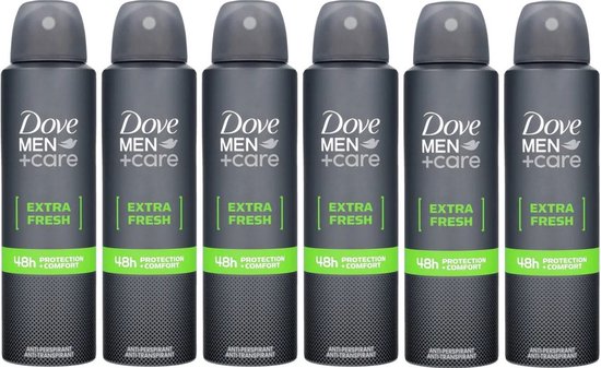 Dove Men Care Extra Fresh Deo Spray - 6 x 150 ml
