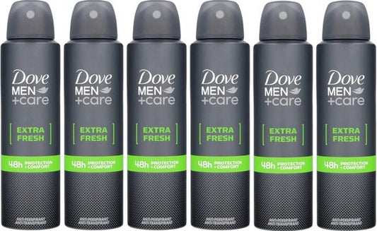 Dove Men Care Extra Fresh Deo Spray - 6 x 150 ml