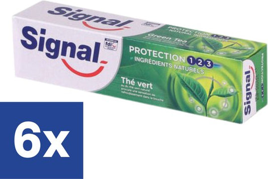 Signal Green Tea Tandpasta - 6 x 100 ml