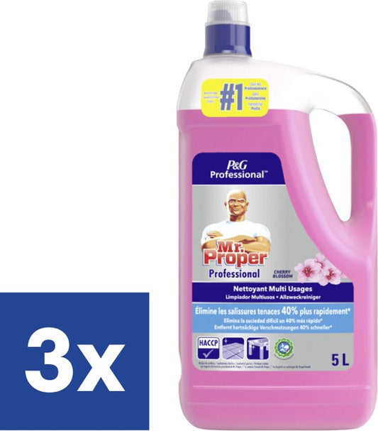 Mr Proper Allesreiniger Cherry Blossom - 3 x 5 l