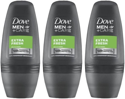 Dove Men+Care Deodorant Roller Extra Fresh 3 x 50 ml - Voordeelverpakking