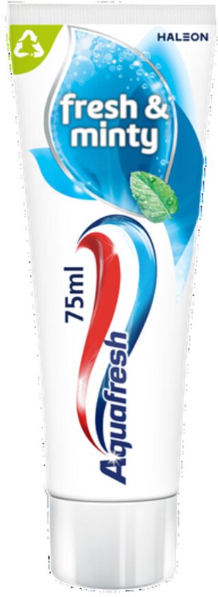 Aquafresh Tandpasta Freshmint Frisse Adem - 6 x 75 ml - Voordeelverpakking