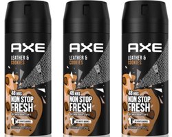 Axe Deospray Collision Leather & Cookies - 3x150 ml