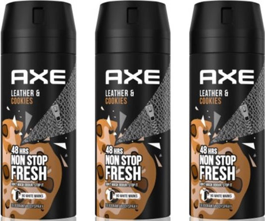 Axe Deospray Collision Leather & Cookies - 3x150 ml