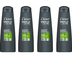 Dove Shampoo 2 in 1 - Men+Care - Fresh Clean - 4 x 250 ml