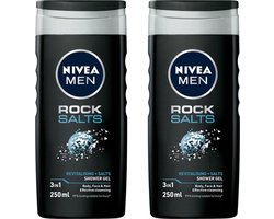 NIVEA Men Rock Salts Douchegel - 2 x 250 ml