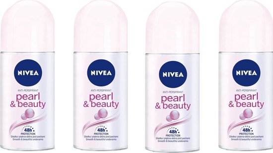 NIVEA® Deo Roller - Pearl & Beauty 4 x 50 ml