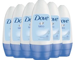 Dove - Deodorant - Roller - Talco - 50ml x 6