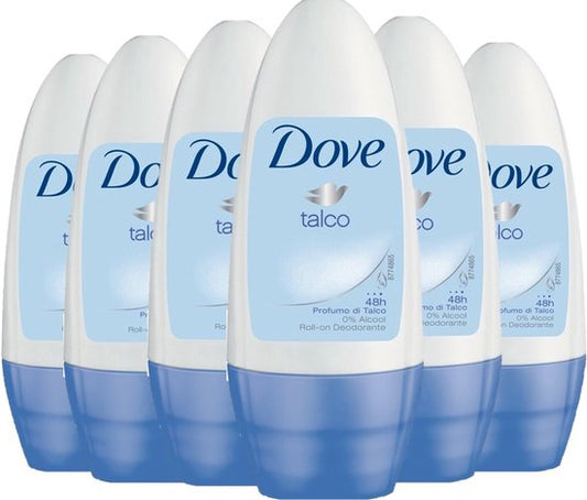 Dove - Deodorant - Roller - Talco - 50ml x 6