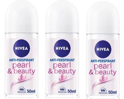 NIVEA® Deo Roller - Pearl & Beauty 3 x 50 ml
