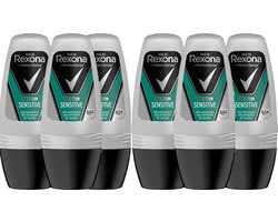 Rexona Deo Roller - Men Sensitive 6 x 50 ml