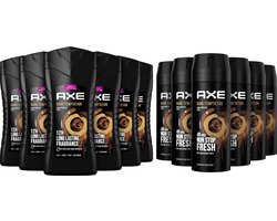 Axe Dark Temptation SET - Douchegel 6 x 250 ml & Deo Spray 6 x 150 ml