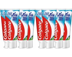 Colgate Tandpasta - Triple Action Whitening - 8 x 75 ml