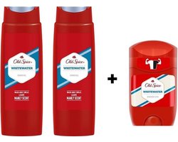 Old Spice Whitewater Set - 2 x Douchegel & 1 x Deo Stick