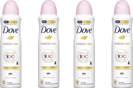 Dove Deo Spray Invisible Care 4 x 150 ml