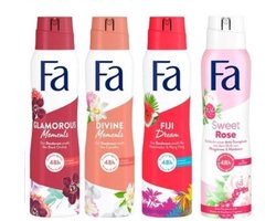 FA Deo Spray - MIX - Glamorous / Divine / Fiji / Sweet Rose
