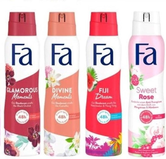 FA Deo Spray - MIX - Glamorous / Divine / Fiji / Sweet Rose