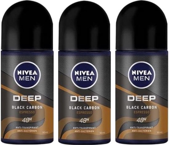 NIVEA Deo Roller Deep Espresso 3 x 50 ml