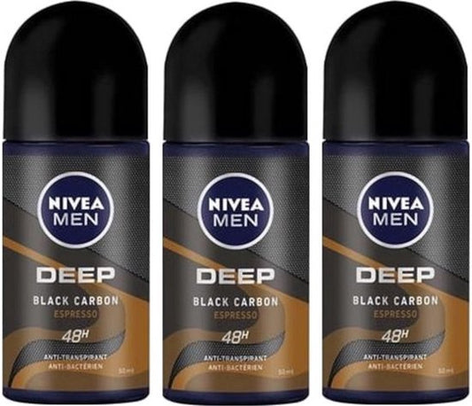 NIVEA Deo Roller Deep Espresso 3 x 50 ml
