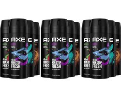 AXE Deodorant Bodyspray Mix 12 stuks - Marine / Africa / Apollo / Dark Temptation