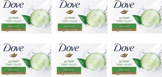 Dove Zeep - Go Fresh Touch Komkommer - 6 x 90 Gram