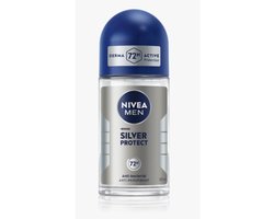 NIVEA Men Deodorant Roller Silver Protect - 3 x 50 ml - Voordeelverpakking