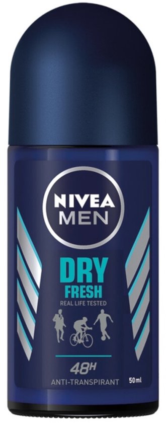 NIVEA Men Deodorant Roller Dry Fresh - 3 x 50 ml - Voordeelverpakking