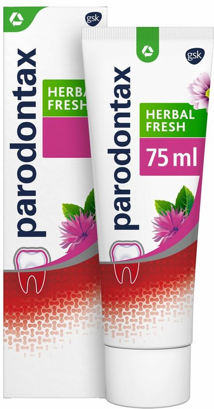6x Parodontax Tandpasta Herbal Fresh 75 ml